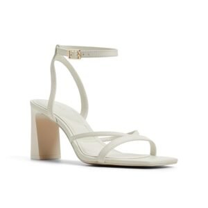 Aldo STELLARE White Ladies Block Heel Sandals
